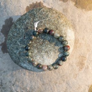 Natural 8mm Bloodstone Strength & Grounding Bracelet