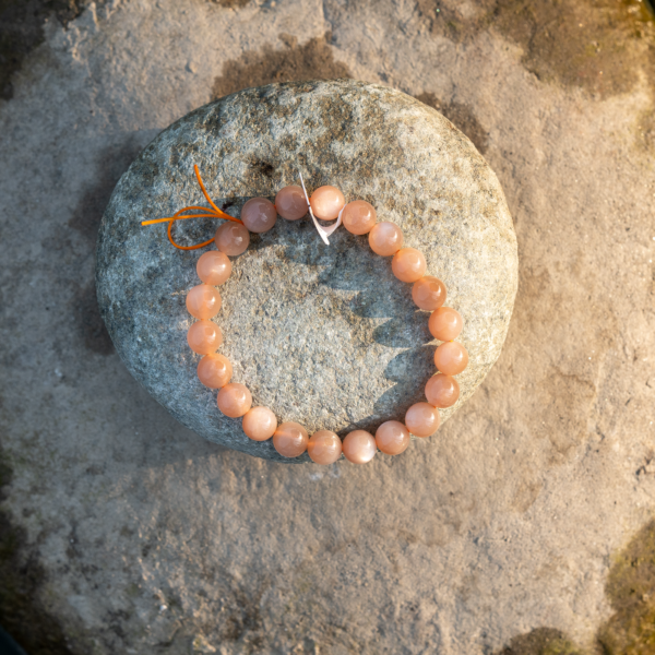 Peach moon stone