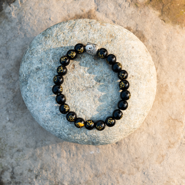 Black onyx with om