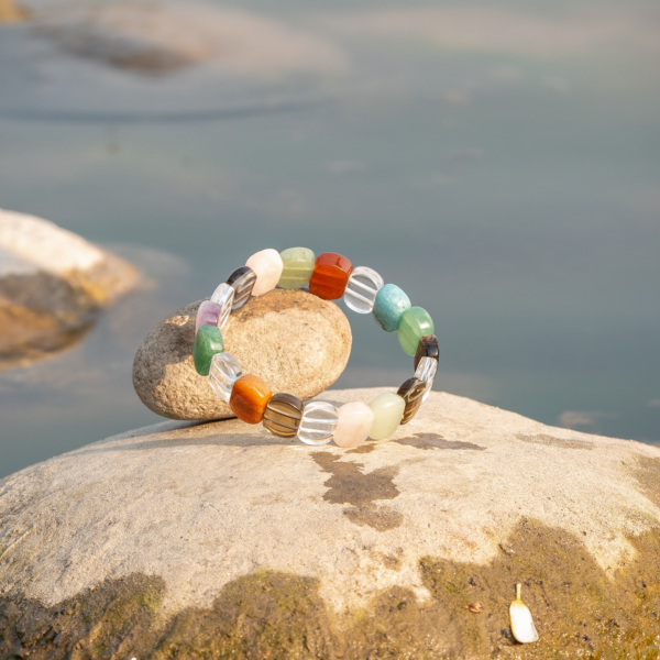 Seven chakra flat (oval shape)