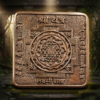 Shree yantra plate (top quality brass)